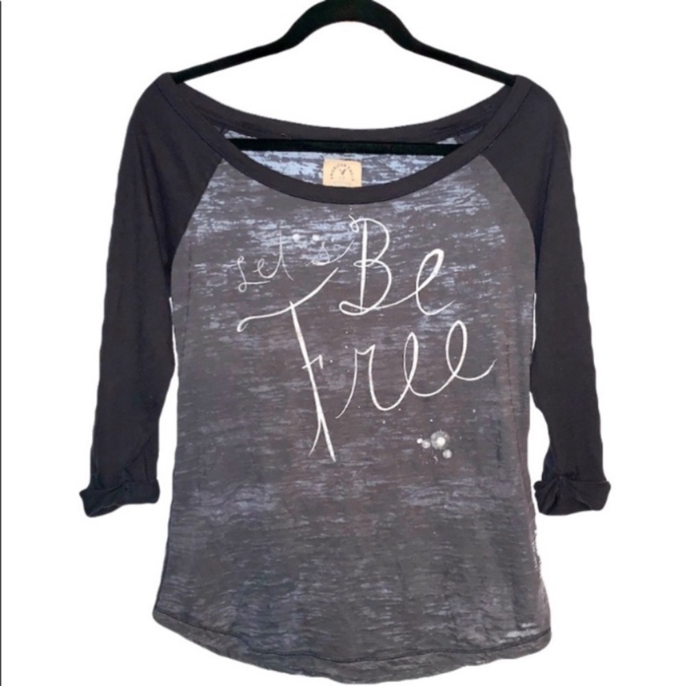 🌲 American eagle off shoulder baseball